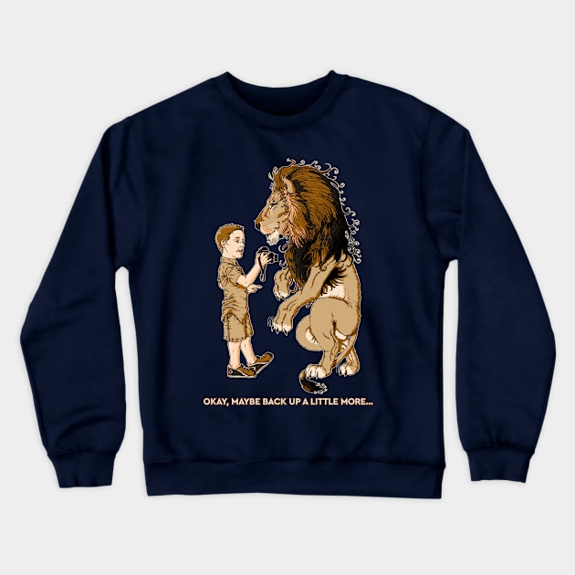 Okay, Maybe Back Up A Little More... Crewneck Sweatshirt by AJIllustrates